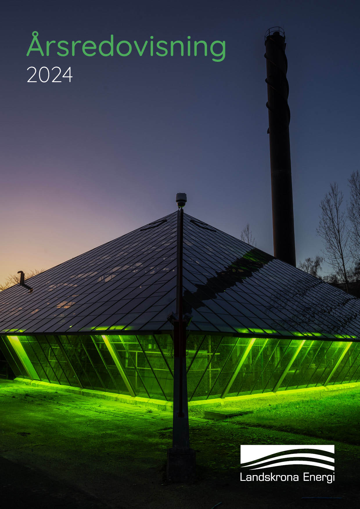 Framsidan till Landskrona Energis årsredovisning 2024